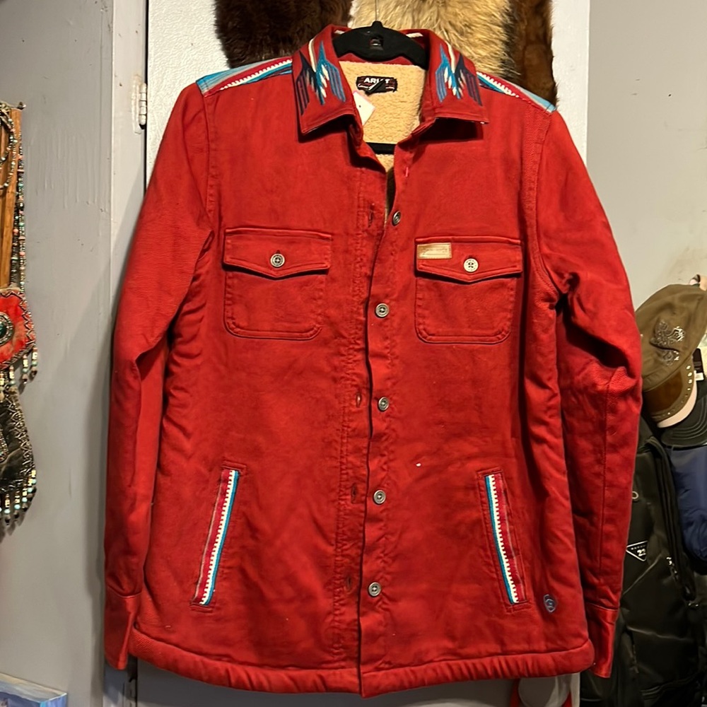 Ariat REAL fleece lined shirt jacket